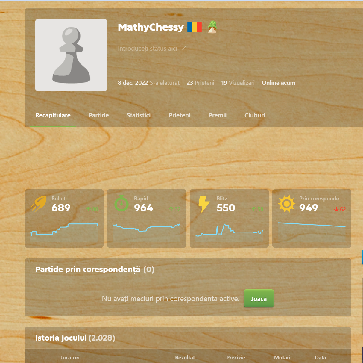 My chess profile